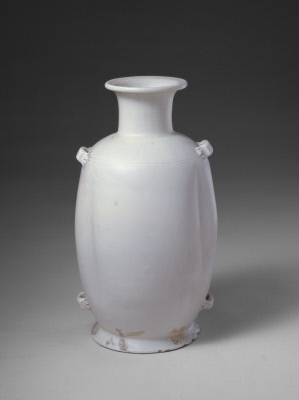 图片[1]-Dingyao white glaze pot with melon ribs-China Archive